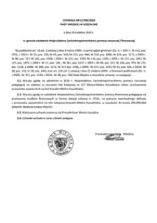 Uchwała Rady Miejskiej w Koszalinie nr LI/596/2010