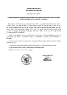 Uchwała Rady Miejskiej w Koszalinie nr LI/602/2010