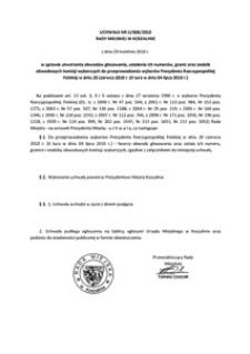 Uchwała Rady Miejskiej w Koszalinie nr LI/606/2010