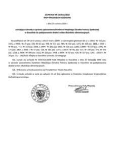 Uchwała Rady Miejskiej w Koszalinie nr LIV/616/2010