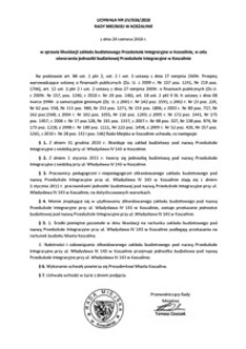 Uchwała Rady Miejskiej w Koszalinie nr LIV/636/2010