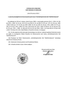 Uchwała Rady Miejskiej w Koszalinie nr LV/664/2010