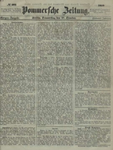 Pommersche Zeitung : organ für Politik und Provinzial-Interessen. 1859 Nr. 502