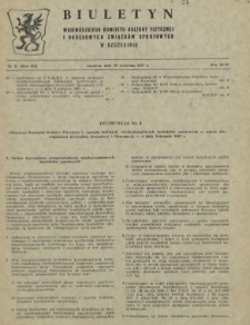 Biuletyn Wojew&oacute;dzkiego Komitetu Kultury Fizycznej i Rad Okręgowych Zrzeszeń Sportowych w Szczecinie. R.3, 1957 nr 11
