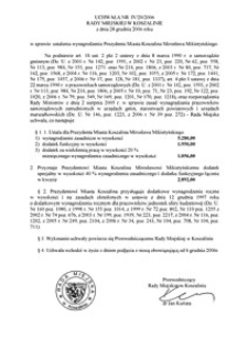 Uchwała Rady Miejskiej w Koszalinie nr IV/20/2006