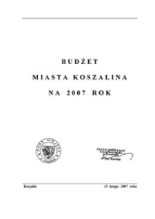 Uchwała Rady Miejskiej w Koszalinie nr VII/28/2007