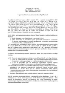Uchwała Rady Miejskiej w Koszalinie nr X/90/2007