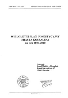 Uchwała Rady Miejskiej w Koszalinie nr XII/102/2007