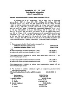 Uchwała Rady Miejskiej w Koszalinie nr XXI/229/2008