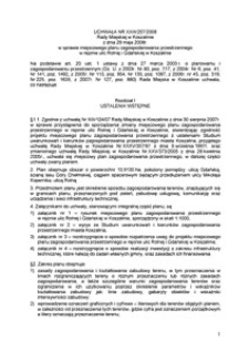 Uchwała Rady Miejskiej w Koszalinie nr XXIII/257/2008