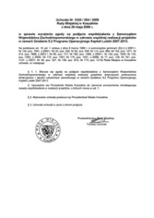 Uchwała Rady Miejskiej w Koszalinie nr XXIII/264/2008
