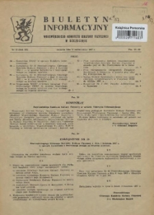 Biuletyn Informacyjny Wojew&oacute;dzkiego Komitetu Kultury Fizycznej w Szczecinie. R.3, 1957 nr 12