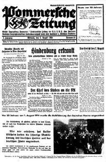 Pommersche Zeitung. Jg.3, 1934 Nr. 32
