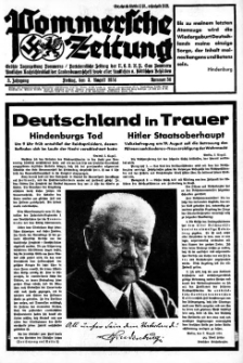 Pommersche Zeitung. Jg.3, 1934 Nr. 34