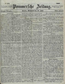 Pommersche Zeitung : organ für Politik und Provinzial-Interessen.1860 Nr. 271