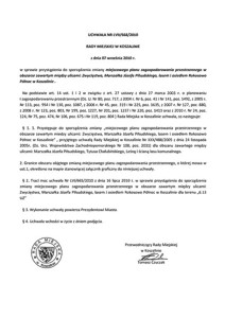 Uchwała Rady Miejskiej w Koszalinie nr LVII/668/2010