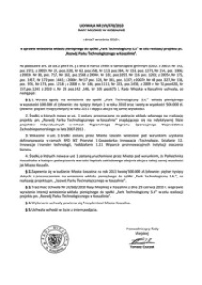 Uchwała Rady Miejskiej w Koszalinie nr LVII/670/2010