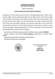 Uchwała Rady Miejskiej w Koszalinie nr LVIII/675/2010