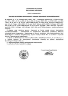 Uchwała Rady Miejskiej w Koszalinie nr LVIII/677/2010