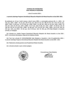Uchwała Rady Miejskiej w Koszalinie nr LVIII/682/2010