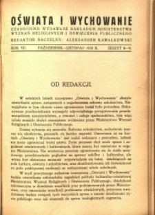 Oświata i Wychowanie. R.7, 1935 nr 8/9