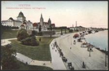 Stettin, Hakenterrasse mit Museum und Regierung
