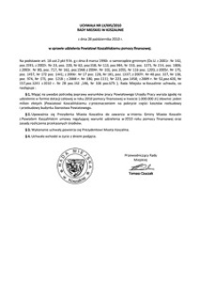 Uchwała Rady Miejskiej w Koszalinie nr LX/695/2010