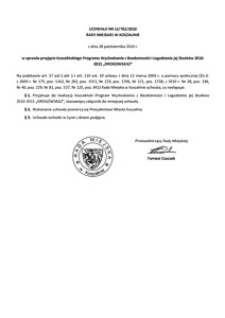 Uchwała Rady Miejskiej w Koszalinie nr LX/702/2010