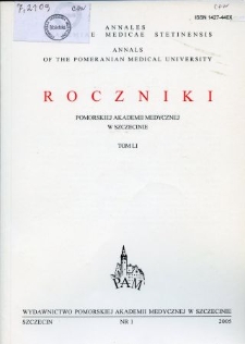 Annales Academiae Medicae Stetinensis = Roczniki Pomorskiej Akademii Medycznej w Szczecinie. 2005, 51, 1