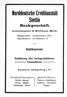 Adress- und Geschäfts-Handbuch für Stettin : nach amtlichen Quellen zusammengestellt. 1907