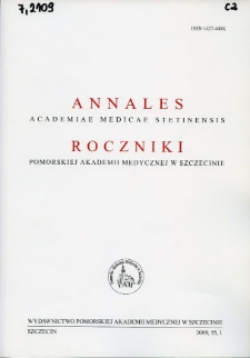 Annales Academiae Medicae Stetinensis = Roczniki Pomorskiej Akademii Medycznej w Szczecinie. 2009, 55, 1
