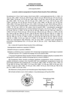 Uchwała Rady Miejskiej w Koszalinie nr II/4/2010