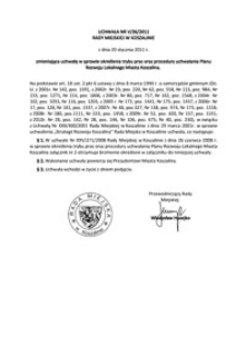 Uchwała Rady Miejskiej w Koszalinie nr V/36/2011