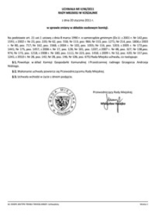 Uchwała Rady Miejskiej w Koszalinie nr V/46/2011