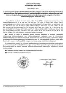 Uchwała Rady Miejskiej w Koszalinie nr VII/67/2011