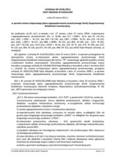 Uchwała Rady Miejskiej w Koszalinie nr VII/81/2011