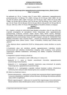 Uchwała Rady Miejskiej w Koszalinie nr XI/120/2011