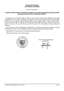 Uchwała Rady Miejskiej w Koszalinie nr XI/132/2011