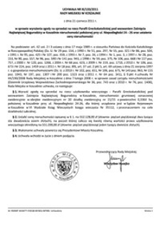 Uchwała Rady Miejskiej w Koszalinie nr XI/133/2011