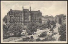 Stettin, Rathaus mit Manzelbrunnen