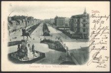 Stettin, Paradeplatz mit Kaiser Wilhelm-Denkmal