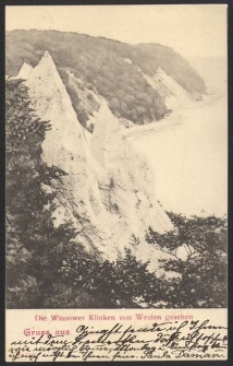 Gruss aus ...., Die Wissower Klinken von Westen gesehen