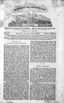 Börsen-Nachrichten der Ost-See : allgemeines Journal für Schiffahrt, Handel und Industrie jeder Art. 1836 Nr. 44