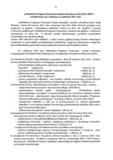 Uchwała Rady Miejskiej w Koszalinie nr XIV/144/2011