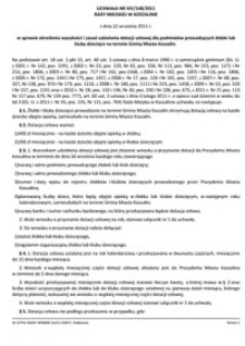 Uchwała Rady Miejskiej w Koszalinie nr XIV/148/2011