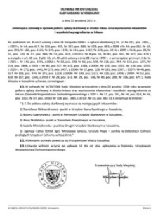 Uchwała Rady Miejskiej w Koszalinie nr XIV/154/2011