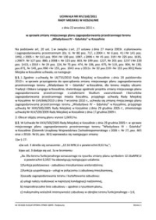 Uchwała Rady Miejskiej w Koszalinie nr XIV/160/2011