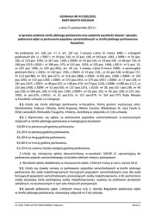 Uchwała Rady Miejskiej w Koszalinie nr XV/185/2011