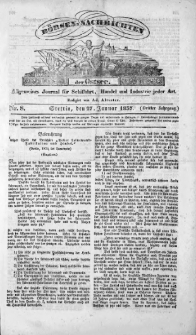 B&ouml;rsen-Nachrichten der Ost-See : allgemeines Journal f&uuml;r Schiffahrt, Handel und Industrie jeder Art. 1837 Nr. 8