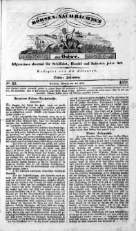 Börsen-Nachrichten der Ost-See : allgemeines Journal für Schiffahrt, Handel und Industrie jeder Art. 1837 Nr. 55